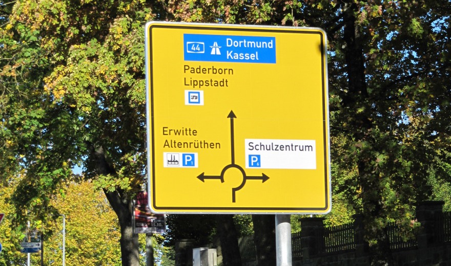 Vorwegweiser 3000 x 3000 mm